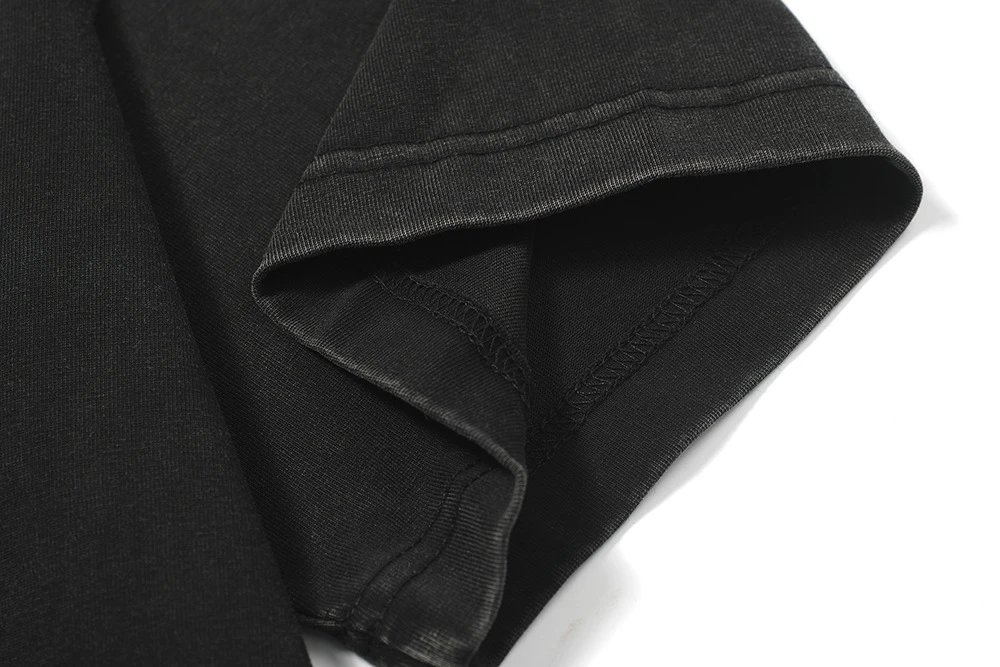Design Rose Martin T-Shirt Black Washed Oversized Tee T-Shirts - 6
