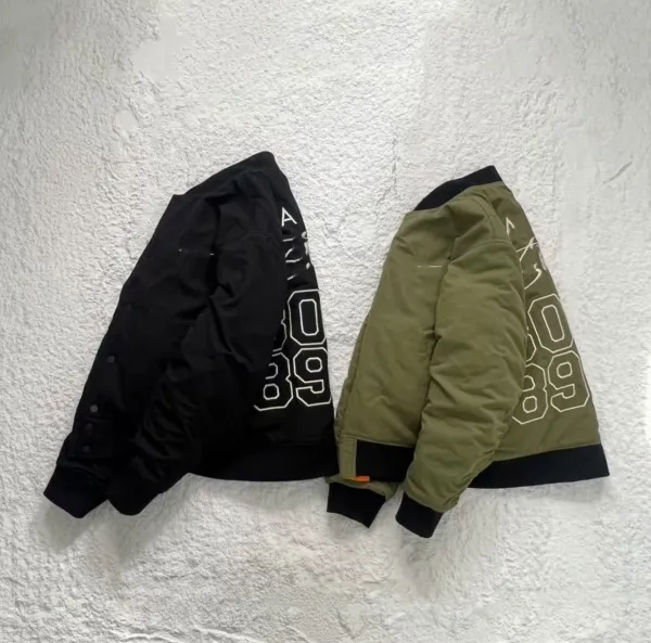 Stussy x Nike MA-1 Bomber Jacket Army Green Outerwear - 5