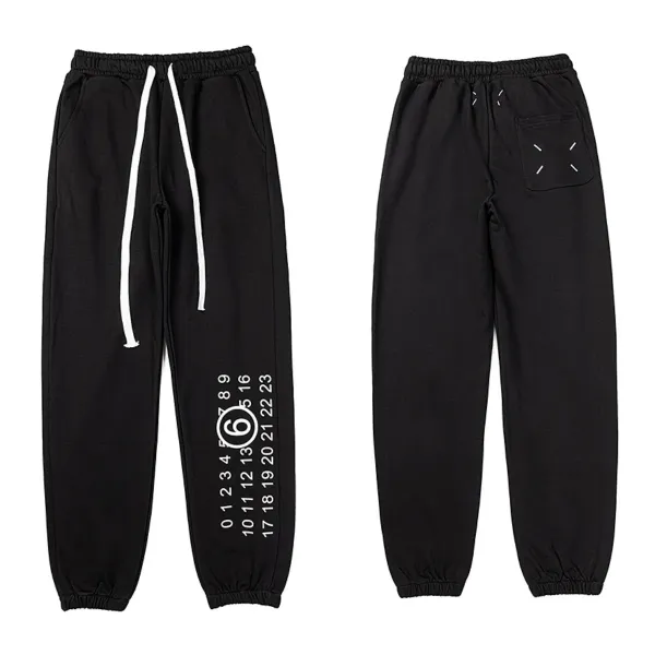 Maison Margiela Tabi Stitch Sweatpants Black - 1