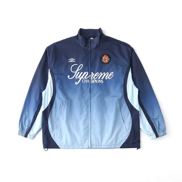 Supreme x Umbro Champions Windbreaker Navy Blue Gradient Jacket - 1