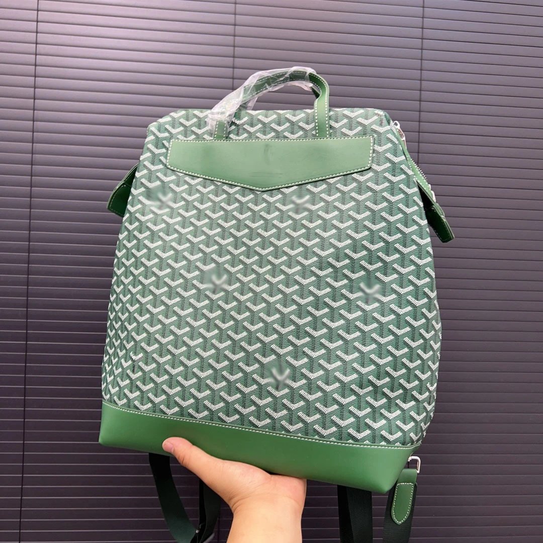 Goyard Saint Louis Backpack Gray and Tan Canvas - 5