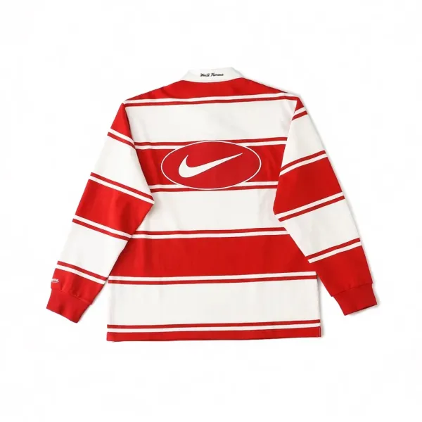 Nike x Maison Francis Kurkdjian Rugby Shirt Red and White - 1