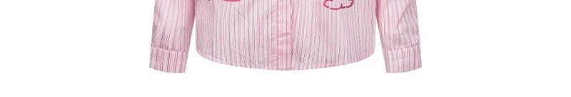 Design Striped Graphic Shirt Blue - 7