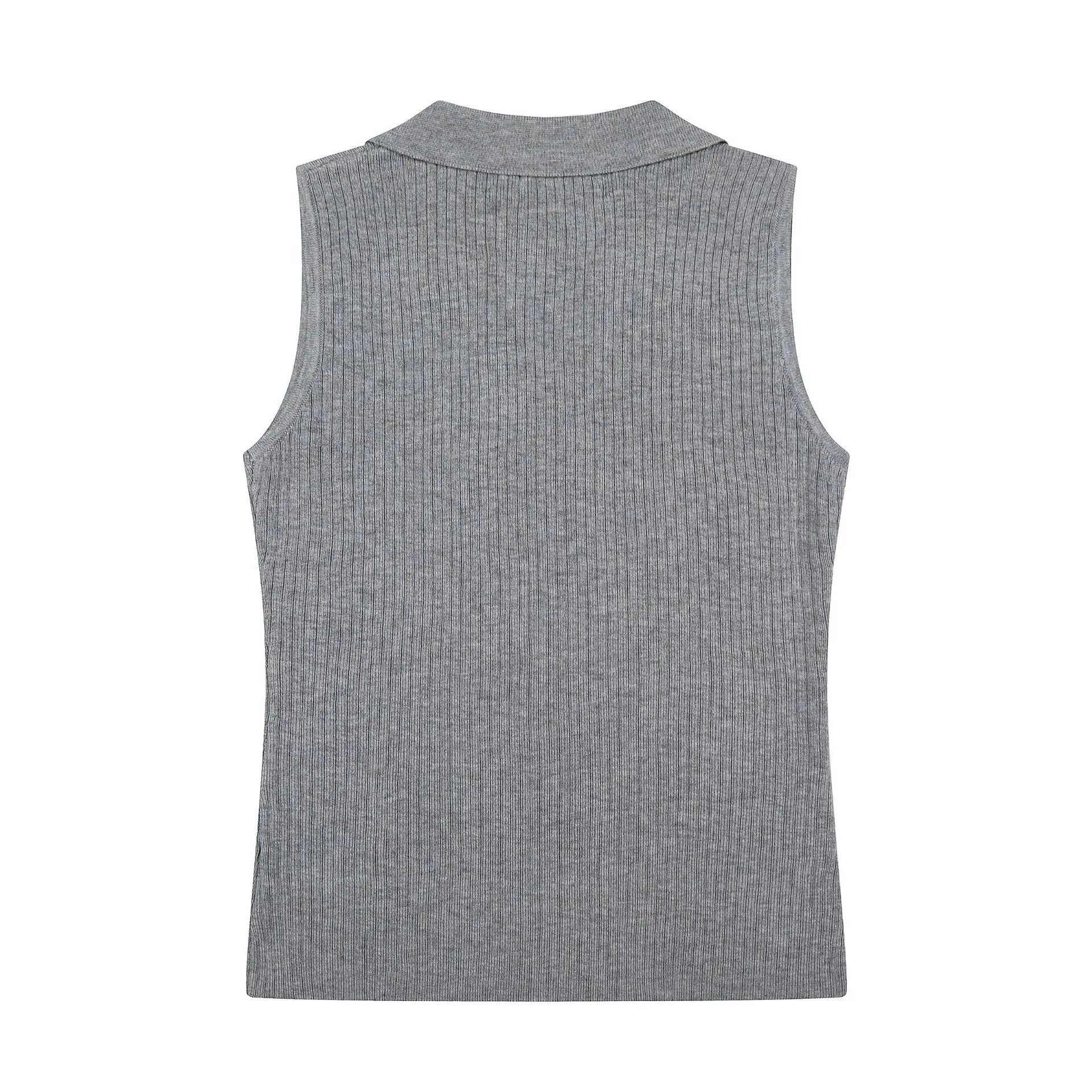 Polo Ralph Lauren Ribbed Knit Sleeveless Polo in Lavender Tops.polo - 23