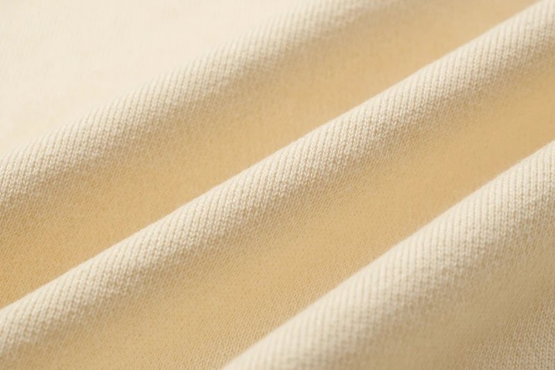 Design Zip-Up Hoodie Beige Hoodie - 12