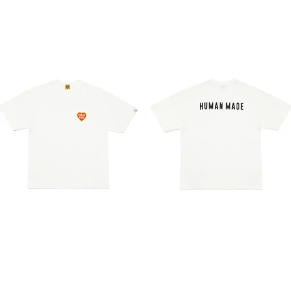 Human Made Heart Logo T-Shirt White - 1