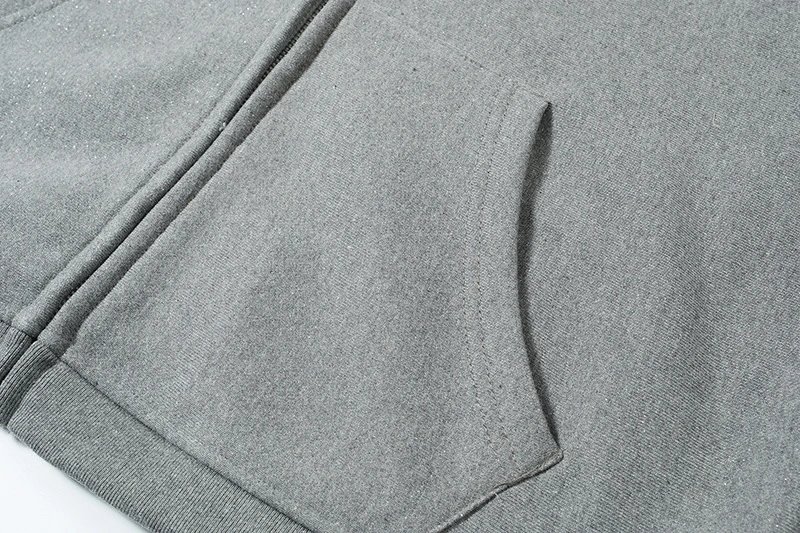 Design Oversized Zip-Up Hoodie Black - 8