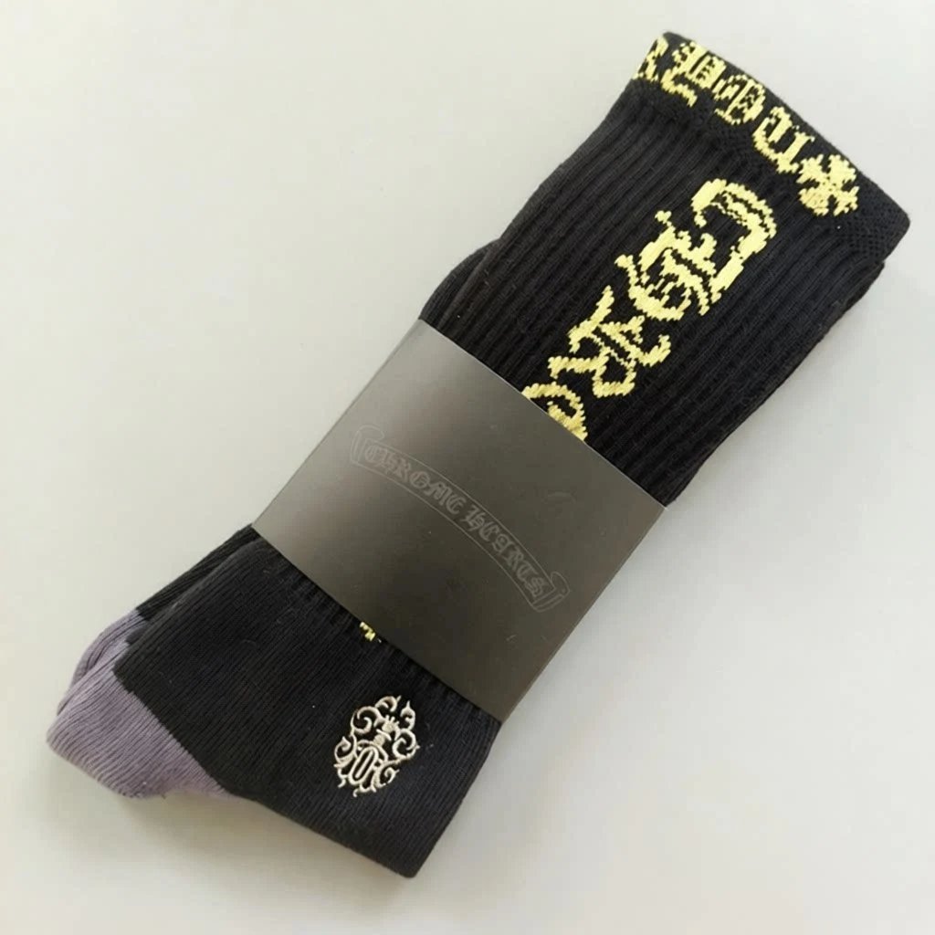 Design FOTI Skeleton Print Red Crew Socks - 5
