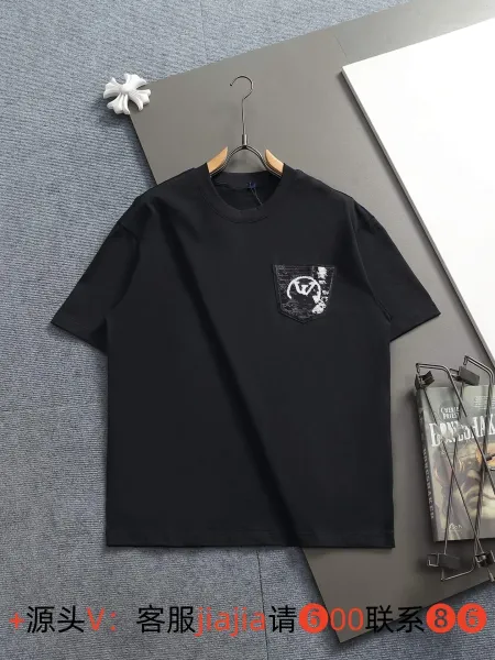 Design Pocket Patch T-Shirt Black - 1