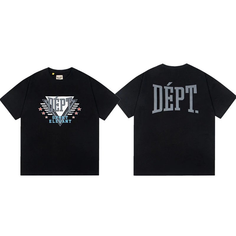 Gallery Dept Sport Elegant Graphic T-Shirt Black