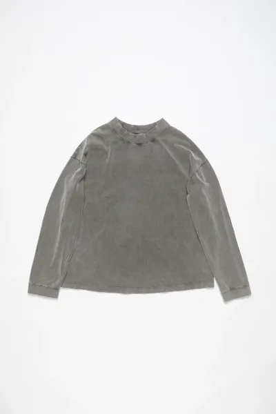 Acne Studios Embroidered Script Logo Pink T-Shirt - 9