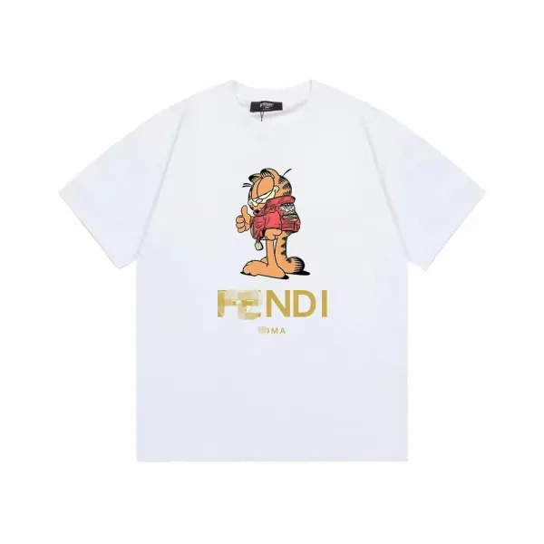 Fendi Teddy Bear Print White T-Shirt - 3