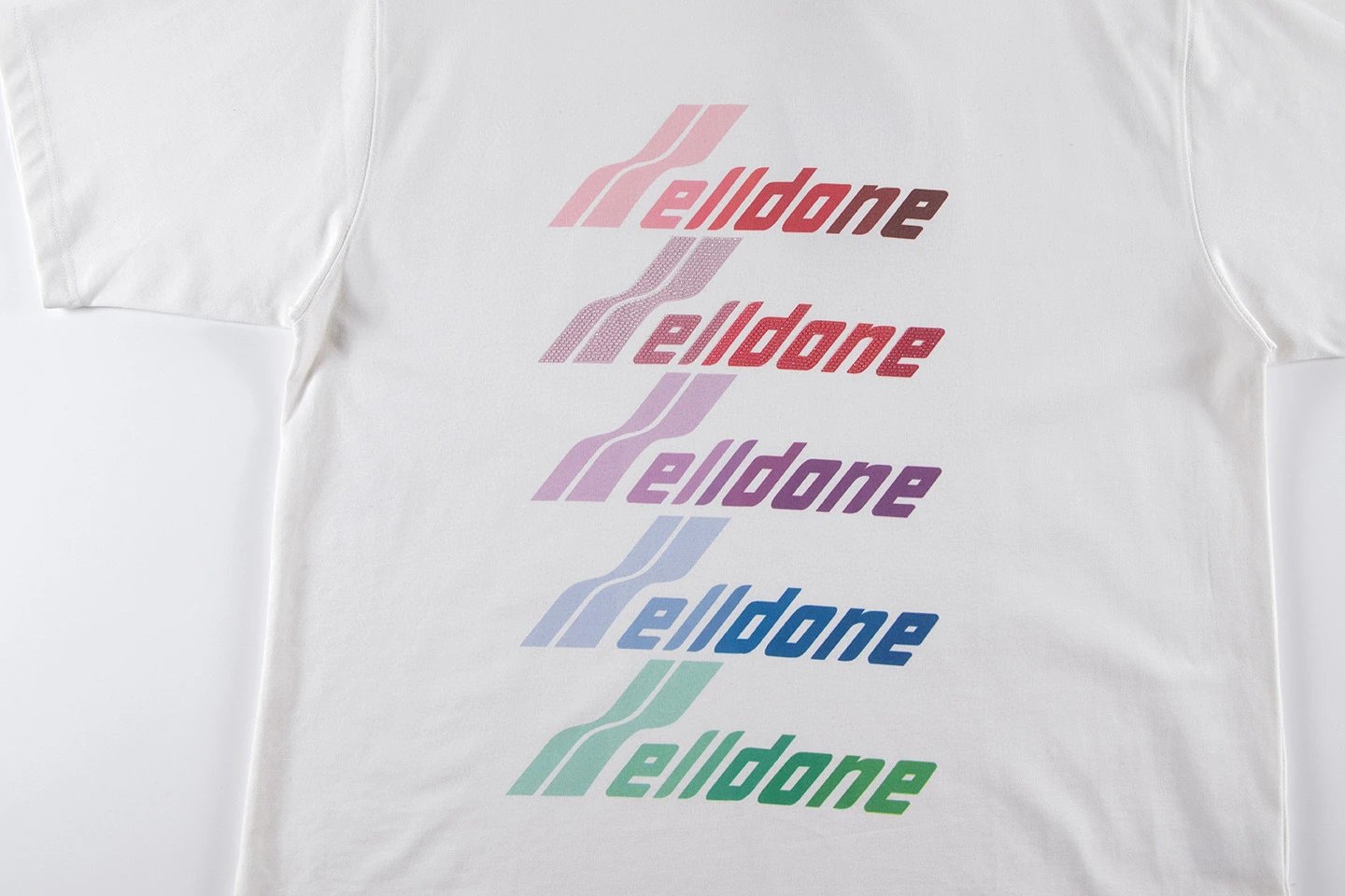 Design Wetbone Multi-Color Gradient Logo T-Shirt Gray T-Shirts - 29