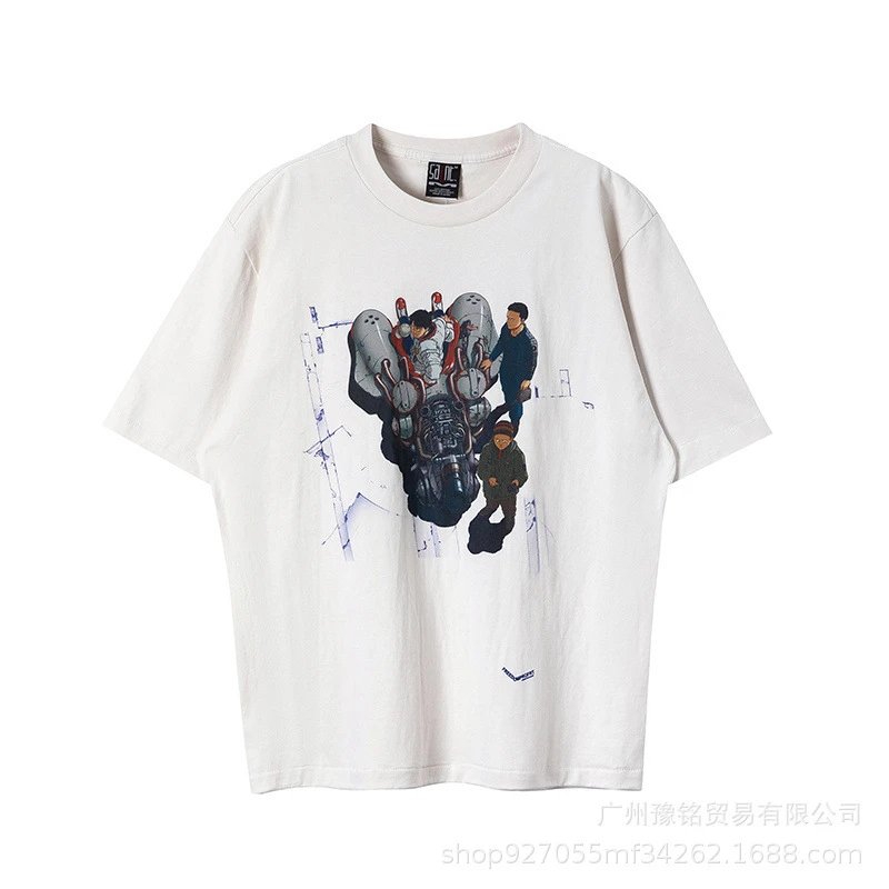 Design Saint Graphic Print Oversized T-Shirt Charcoal - 41