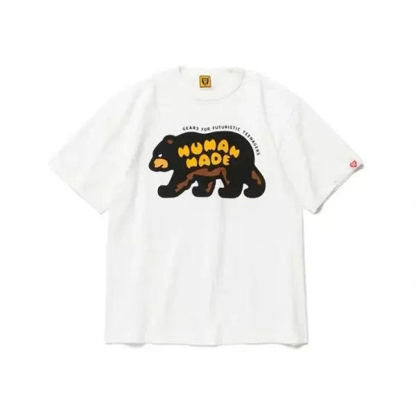 Human Made Bear Graphic T-Shirt White - 1