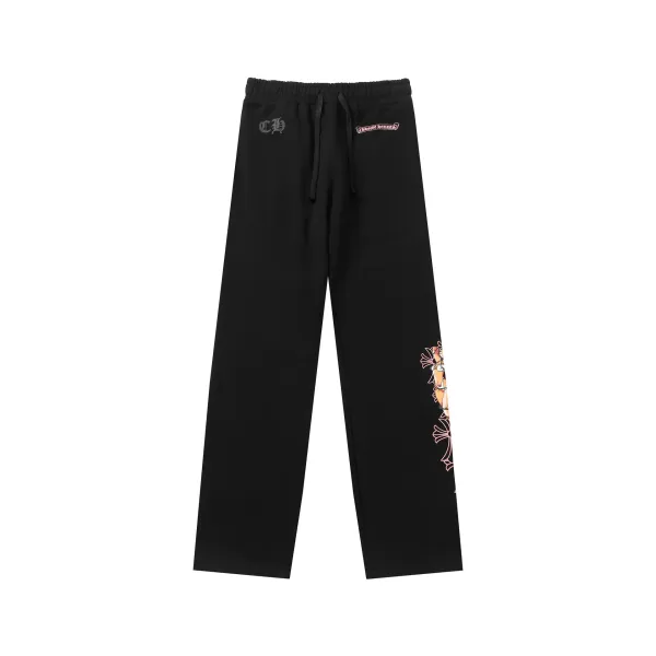 Chrome Hearts Graphic Sweatpants Black - 1