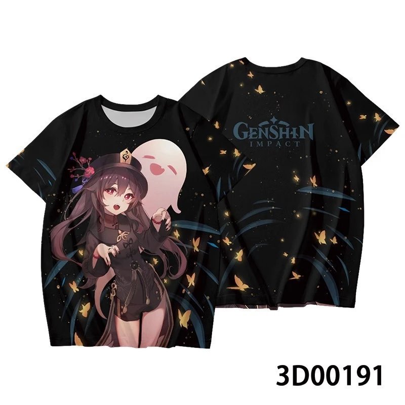 Design Genshin Impact Raiden Shogun Purple Gradient Graphic T-Shirt T-Shirts - 15