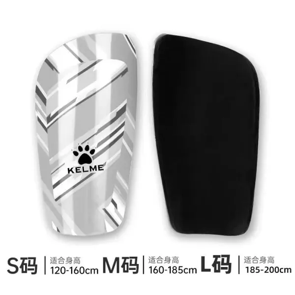 Design KELME Soccer Shin Guards Silver / Black Activewear - 1