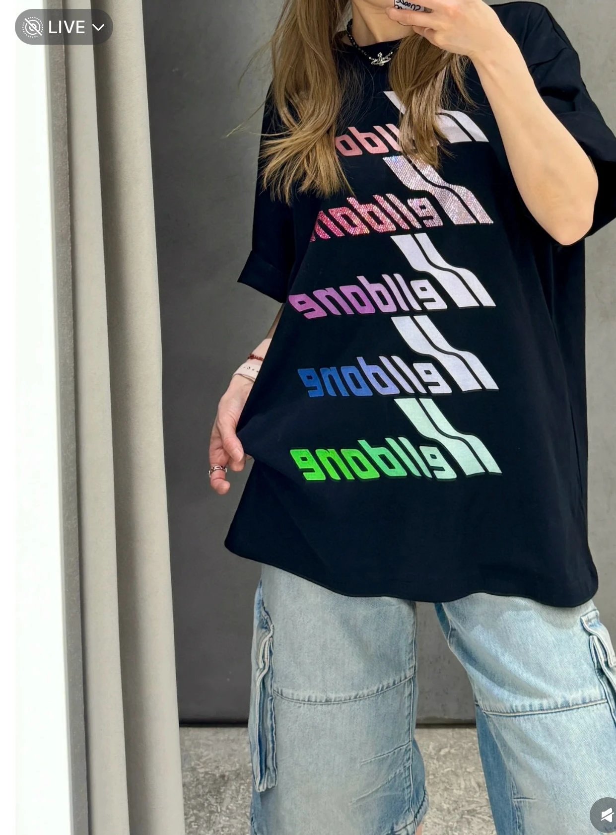 Design Wetbone Multi-Color Gradient Logo T-Shirt Gray T-Shirts - 15