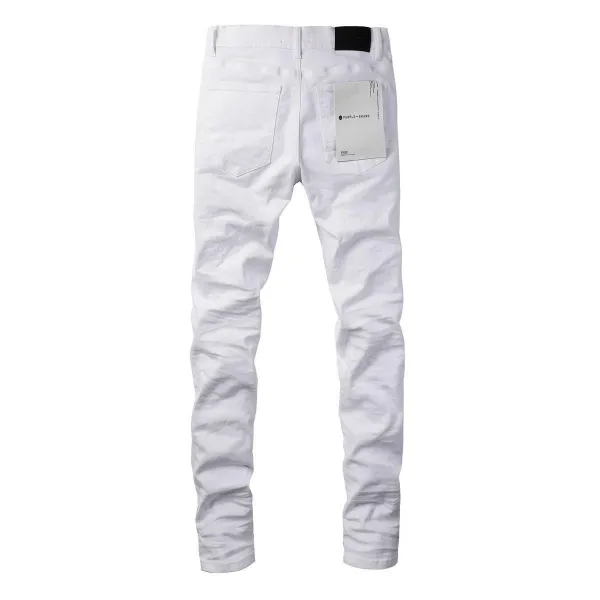 Design Abstract Paint Splatter Washed Denim Jeans - 22