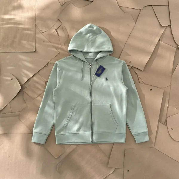 Polo Ralph Lauren Zip-Up Hoodie Mint Green Hoodie - 1
