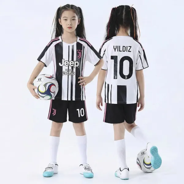 Juventus 2023-24 Home Kit Yildiz #10 Jersey and Shorts Set - 1
