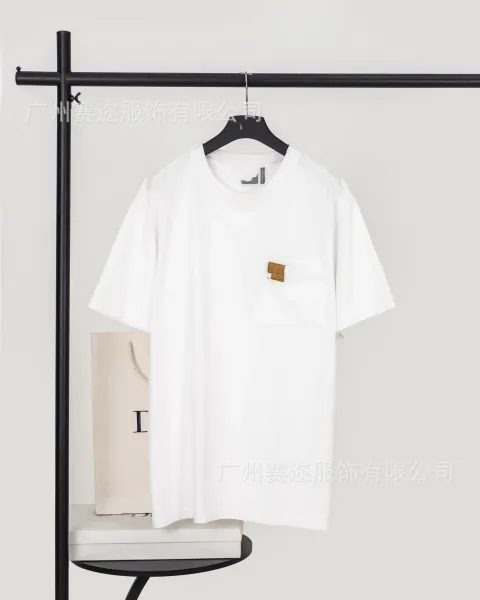 Design Pocket Detail White T-Shirt - 1