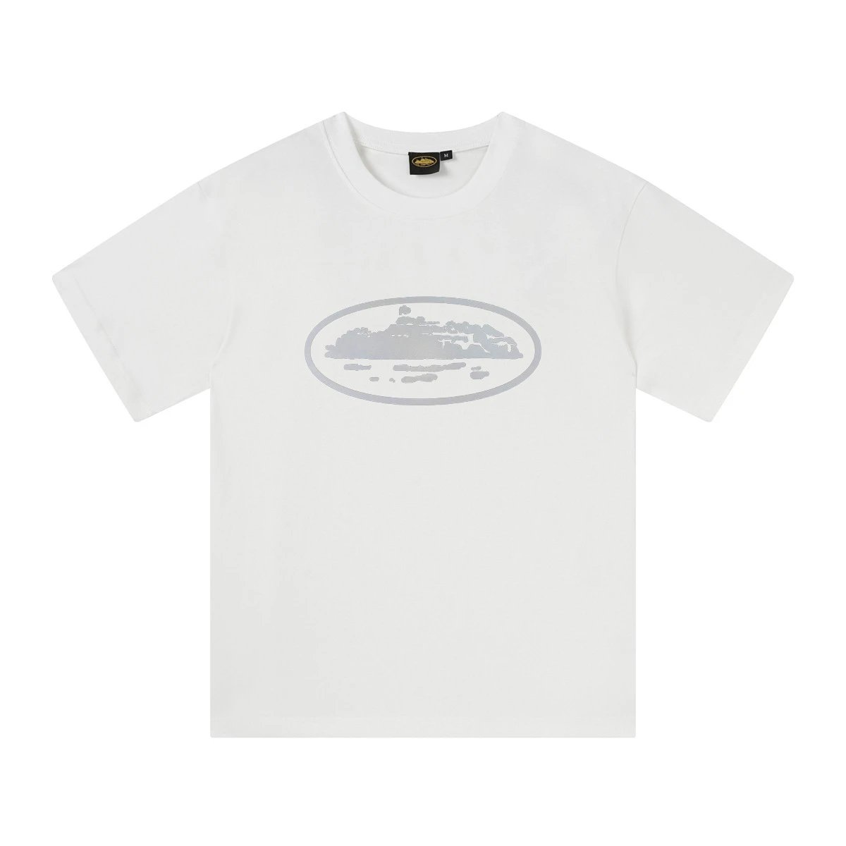 Design Graphic Oval Logo Black T-Shirt - 7