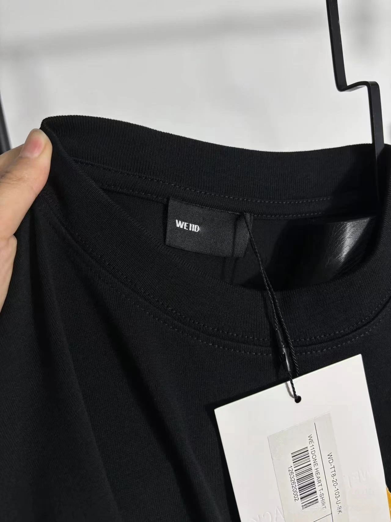 Design WELLU Plastic Bag Print Black Oversized T-Shirt T-Shirts - 20