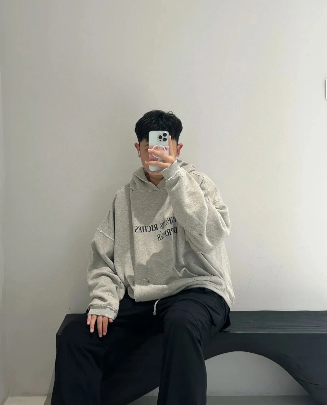Enfants Riches Déprimés Oversized Hoodie Black - 30