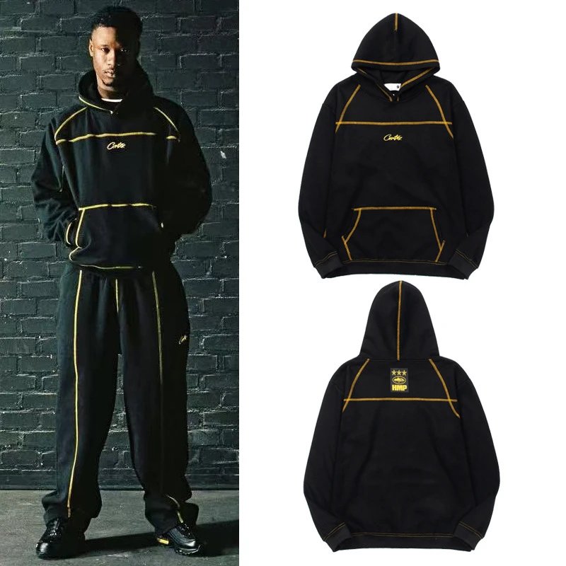 Design Embroidered Logo Black Hoodie - 3
