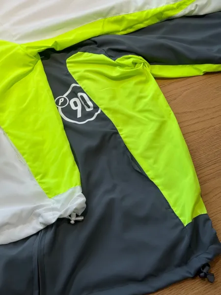 Palace x Nike Windbreaker White Neon Yellow Jacket Outerwear - 8