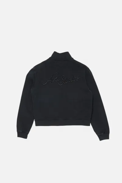 Acne Studios Script Logo Zip-Up Jacket Navy Outerwear - 16
