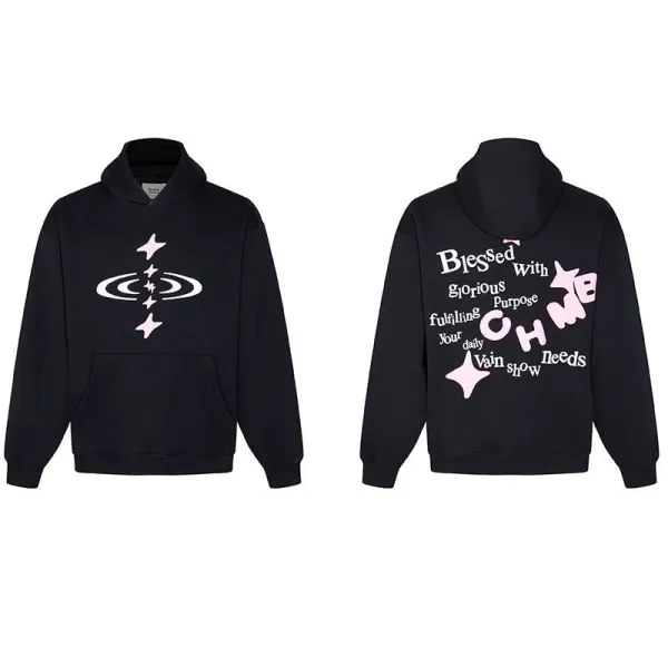 Design Cosmic Stars Hoodie Black - 1