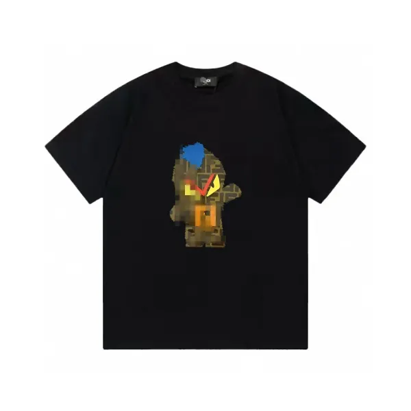 Fendi Monster Graphic Black T-Shirt - 1
