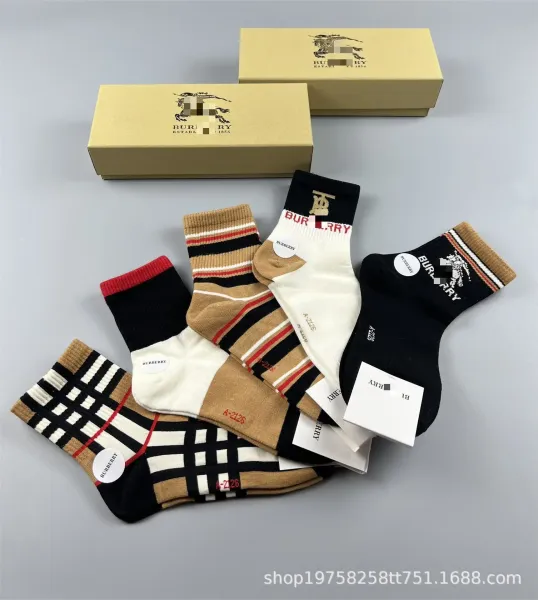 Burberry Classic Check and Logo Socks Set Multicolor Socks - 11
