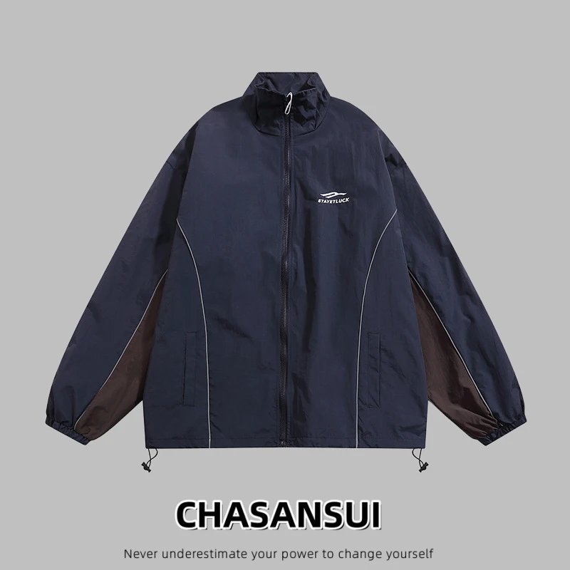 Design CHASANSUI Windbreaker Jacket Olive Green Outerwear.windbreaker - 6