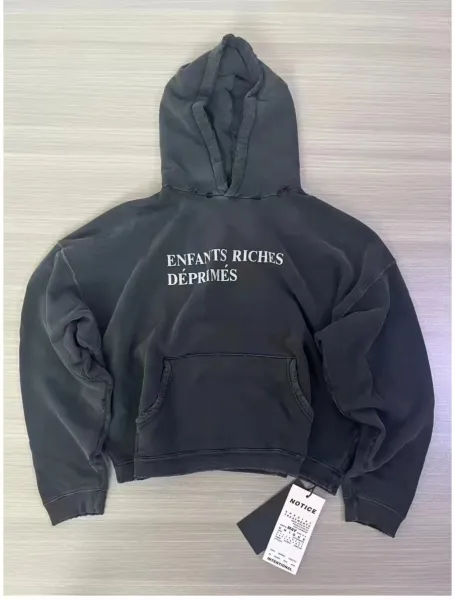 Enfants Riches Déprimés Distressed Hoodie Black - 1