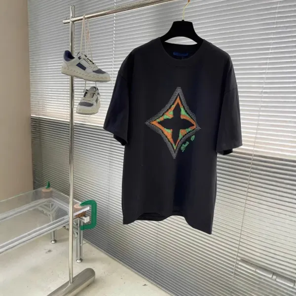 Design Diamond Grid Print White T-Shirt - 8
