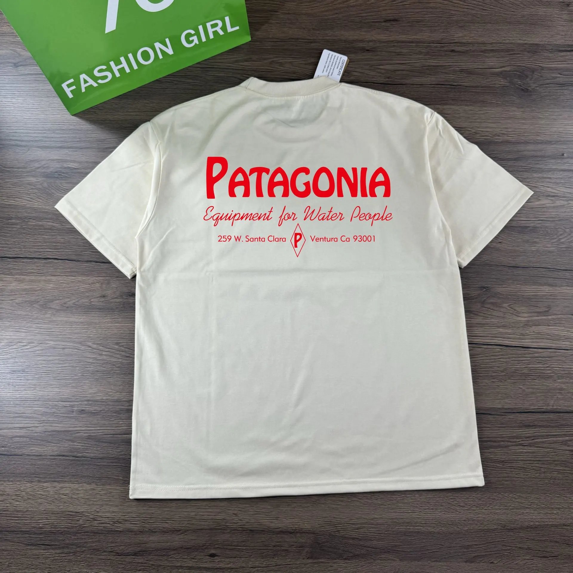 Patagonia Equipment for Water People T-Shirt Olive Green - 7