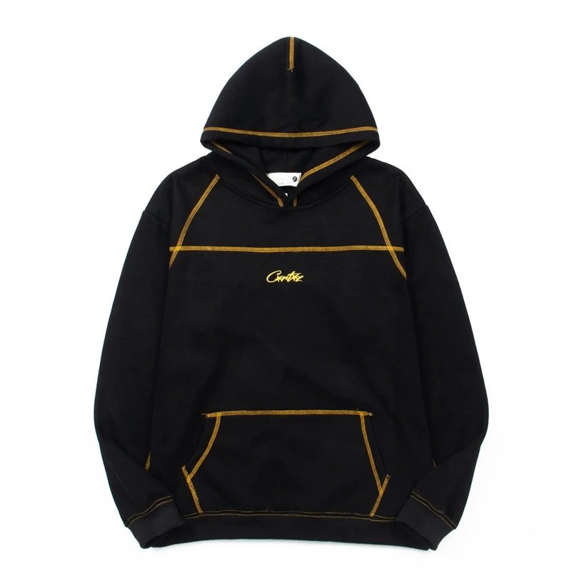 Design Embroidered Logo Black Hoodie - 4