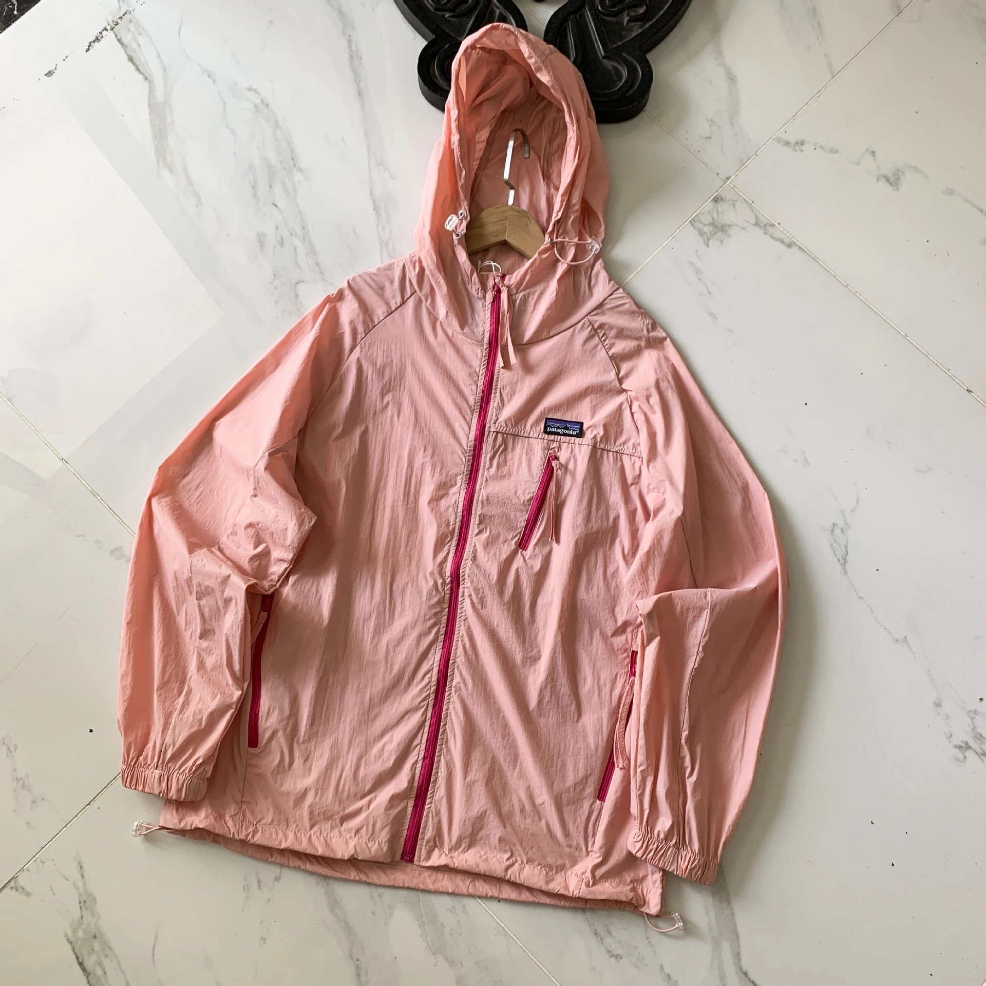 Patagonia Houdini Jacket Pink with Purple Zippers Windbreaker Outerwear.windbreaker - 17