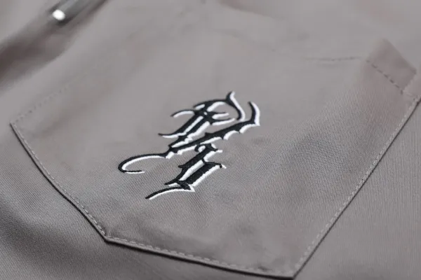 Hellstar Studio Half-Zip Work Shirt Black - 24