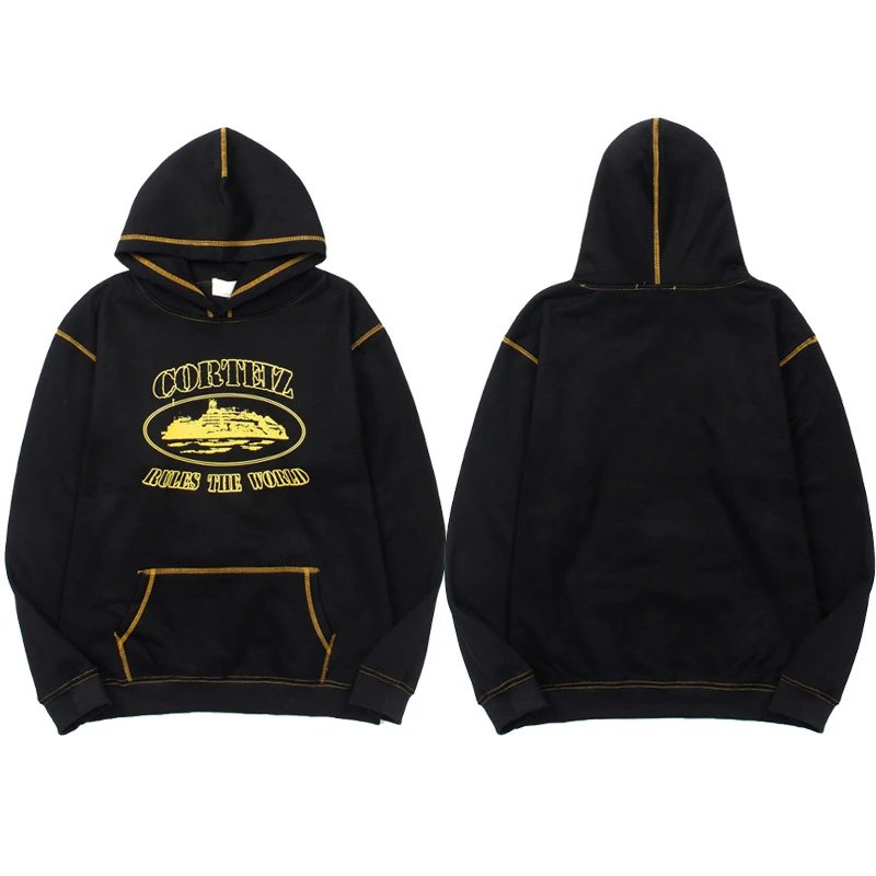 Design Embroidered Logo Black Hoodie - 17