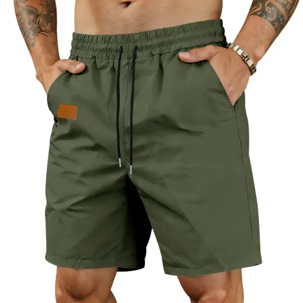 Design Utility Shorts Army Green Shorts - 1