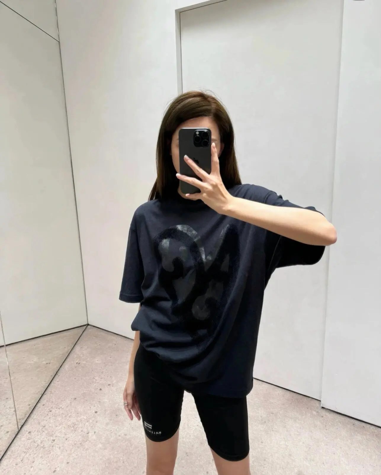 Acne Studios Embroidered Logo T-Shirt Charcoal Gray T-Shirt - 15
