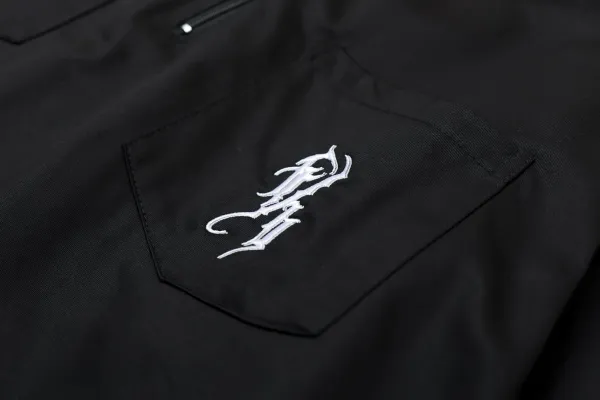 Hellstar Studio Half-Zip Work Shirt Black - 16