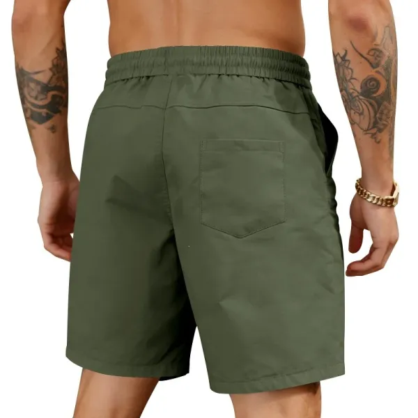 Design Drawstring Waist Shorts Black - 31