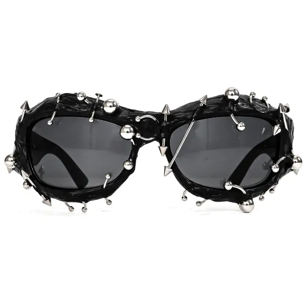 Design Spiked Purple Oversized Sunglasses - 10
