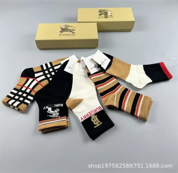 Burberry Classic Check and Logo Socks Set Multicolor Socks - 8